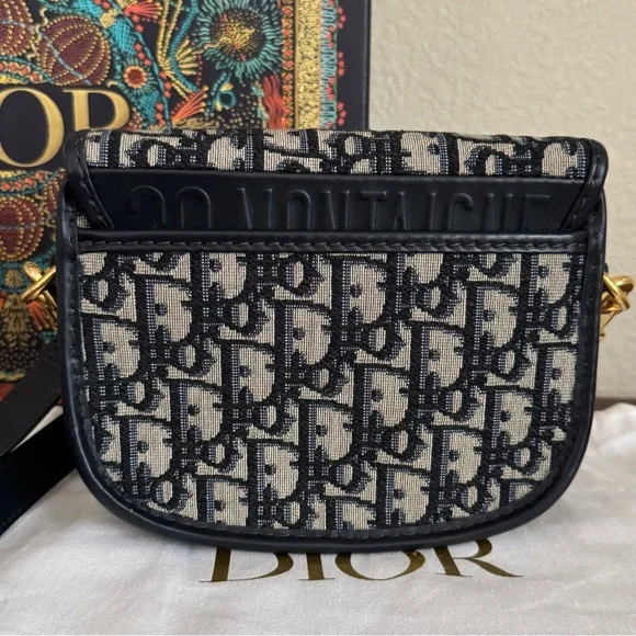 DIOR Small Bobby Bag in Blue Oblique Jaquard - Picture 6 of 10
